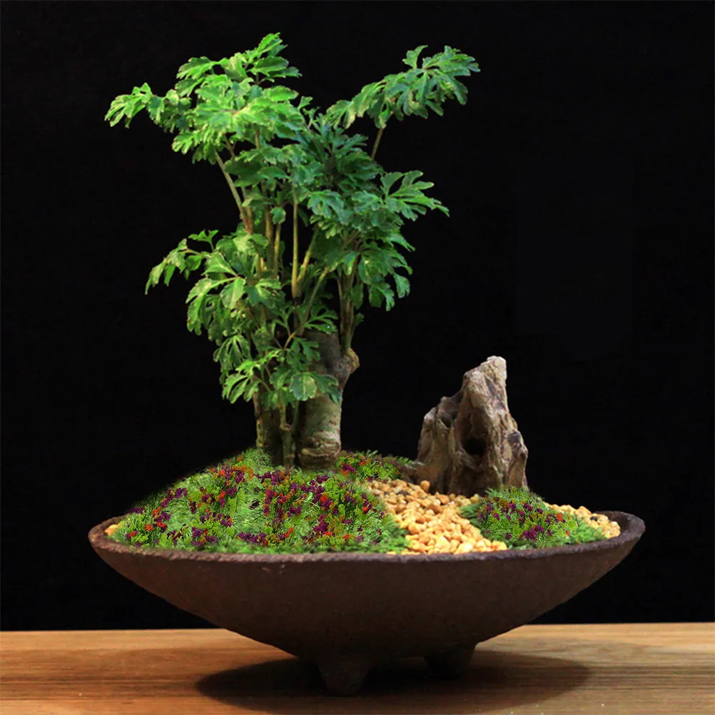 

2 Boxes Simulation Grass Cluster Safe Recyclable Resin DIY Miniature Ornament for Sand Table Micro Diorama Gaming Scenery