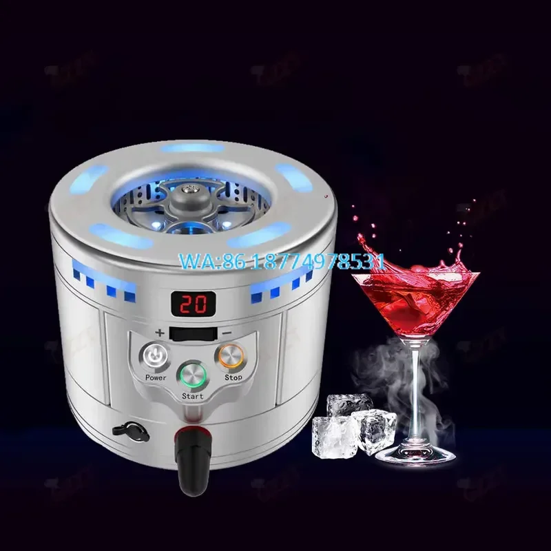 Wmwmnu Countertop Food Grade Dry Ice and CO2 Bar Glass Cup Chiller Rapid Chill Glass in Seconds for Party Cooling