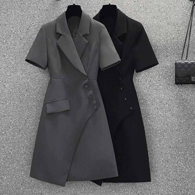 

Senior sense small Fragrance Double Breasted Suit Dress 2024 Fashion new Women Spring Summer Small Hepburn Style dress Slimming