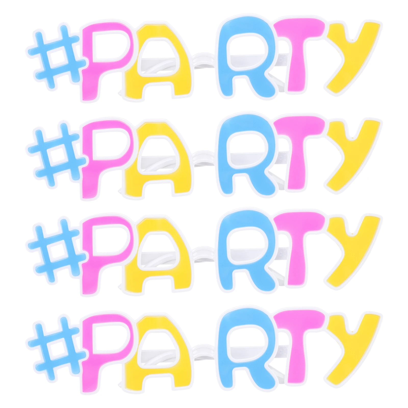 

4Pcs Funny Glasses Photo Props for Wedding Birthday Party Enjoyment Funny Glasses Wedding Photo Booth Props