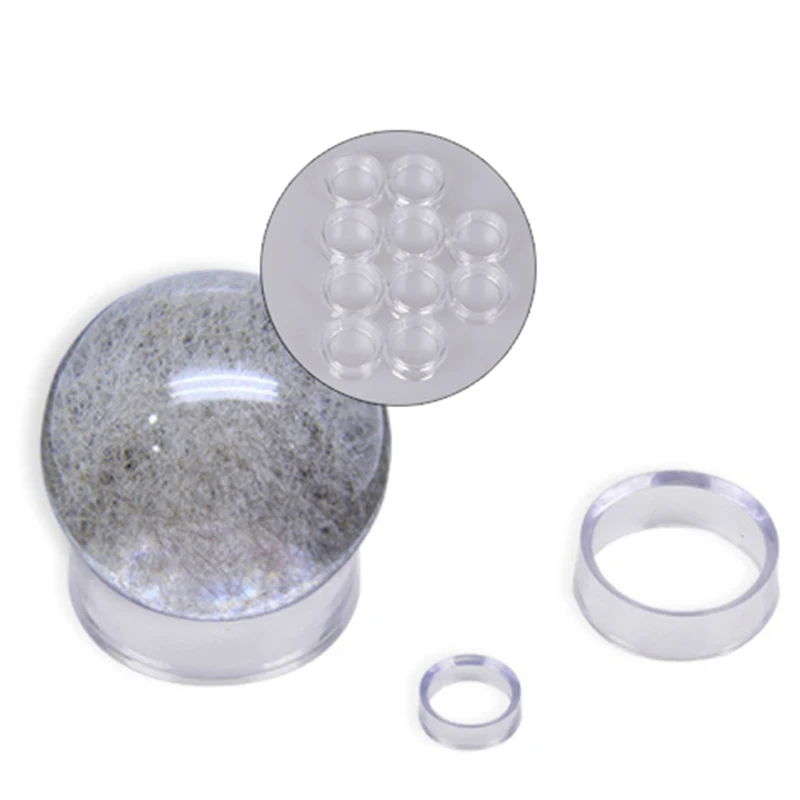 10PCS Acrylic Clear Display Stand Sphere Holder For Crystal Ball Base Pedestal Support Decor