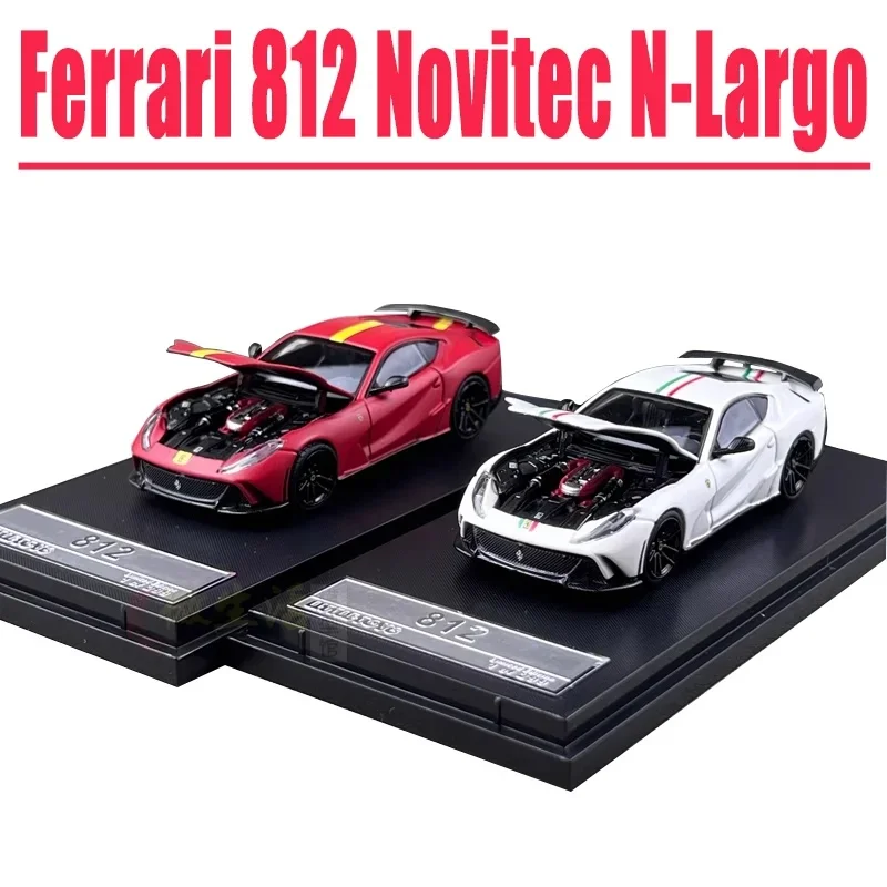 1:64,812 Novitec N-Largo alloy car model SH alloy press shaft miniature simulation car model Adult decorations, birthday gifts