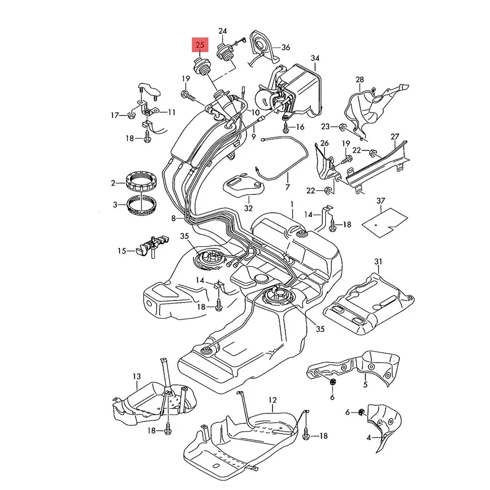 Car Oil Fuel Tank Cover Rope Loop For VW Golf Jetta Passat Polo Audi A3 A4 A6 Skoda Octavia Leon Seat 1J0 201 550 AC AS AQ AT AN