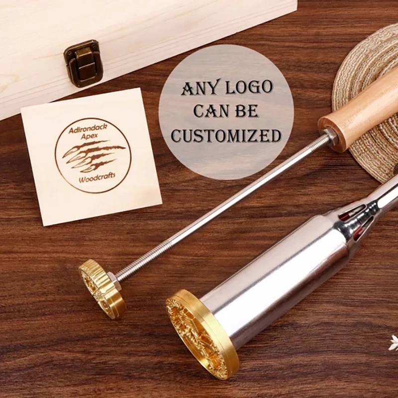 

Personalized Custom Branding Iron Stamps Logo Design Coconut Stamps Heating Stamp Letter Design on Leather Wood Bread Food Decor