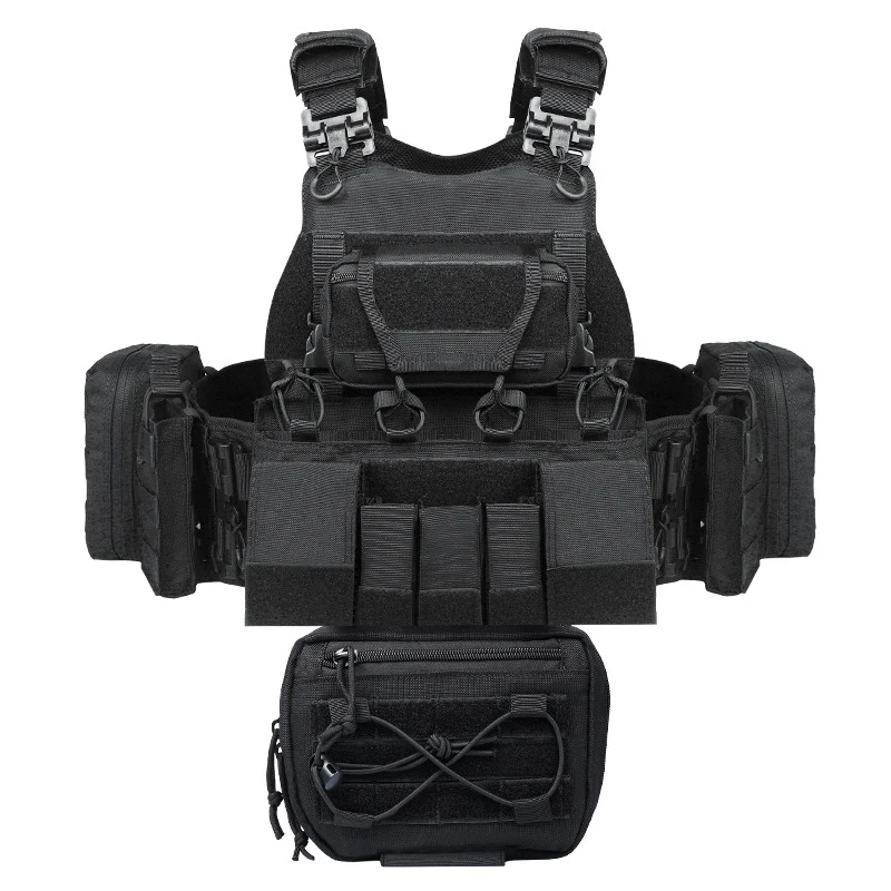 Outdoor Bag Tactical Vest With Molle Hunting Chest Rig Plate Carrier External Hard Plate Pockets Bags Safety Product