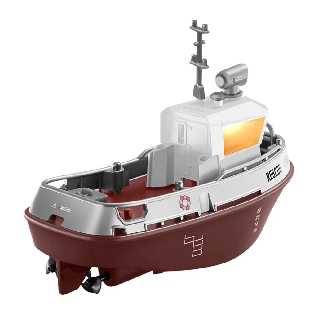 S820 1/32 2.4G Mini RC Boot LED Licht Dual Motor Waterdichte Afstandsbediening Rescue 1008 Draadloze Elektrische Voertuigen modellen Speelgoed