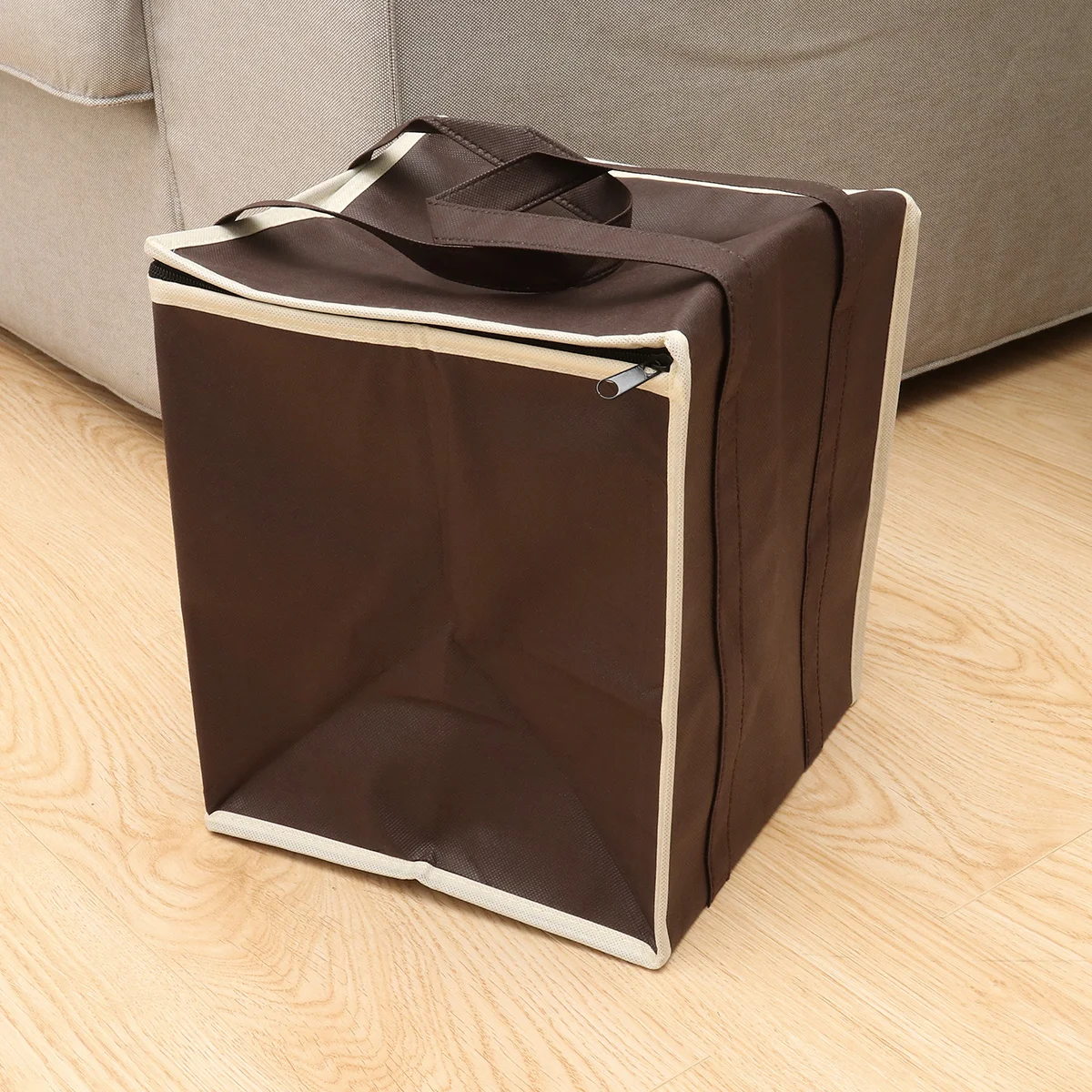 부직포 단열 쿨러백 26x26x30cm 경량 토트백 음식 배달 식료품 점심 가방 야외 파티용