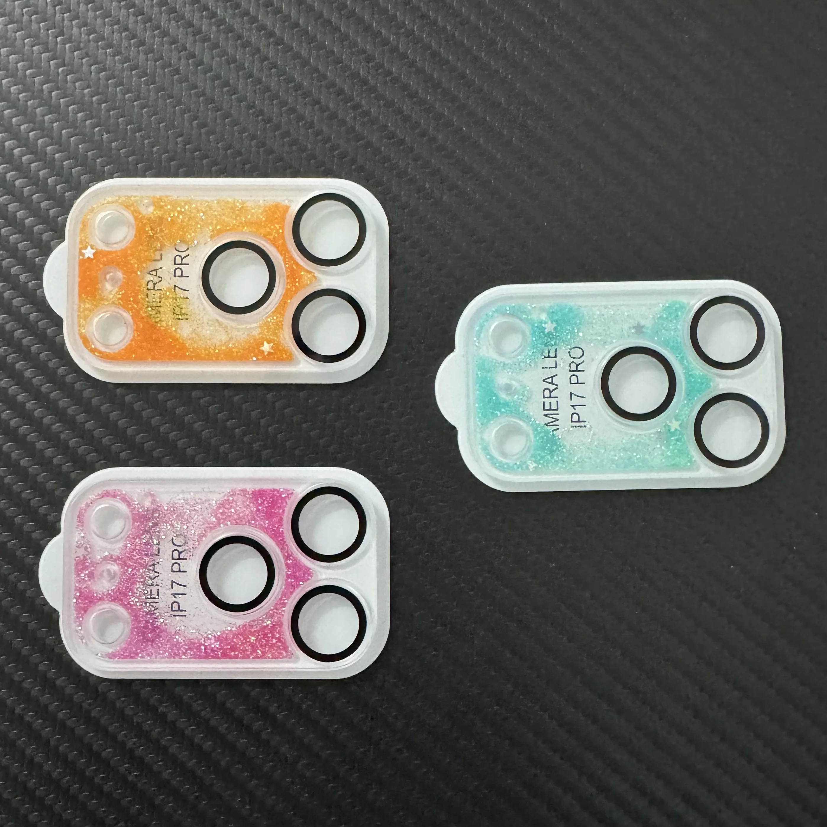 

Stylish Quicksand Lens Protective Film for iPhone 17 Pro/17Pro Max Full Protection Anti-Drop Clear Back Cover