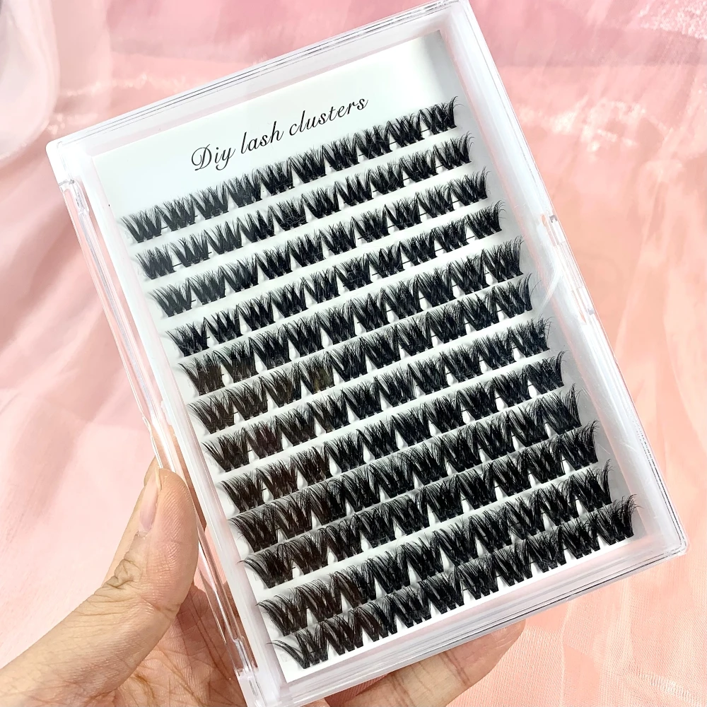 

120Pcs Natural lash 5D Fluffy Thick Eyelash Clusters D Curl Wispy Individual Lashes 60D 80D Eyelash Extensions False Eyelashes