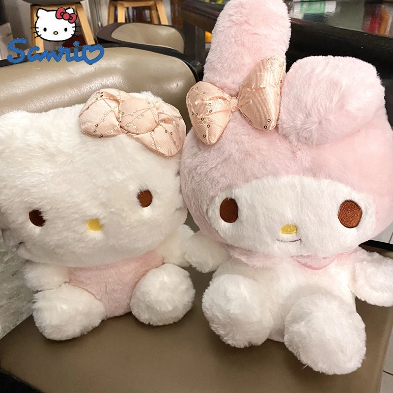 

Sanrio серия My Melody Hello Kitty плюшевая анимэ кукла мультяшная милая плюшевая игрушка сопровождающая плюшевая кукла девочка подарок на день рождения