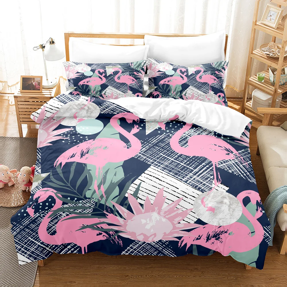 

Firebird Bedding Set Single Twin Full Queen King Size Flamingo ed Set Aldult Kid Bedroom Duvetcover Sets 3D Print Animal 033