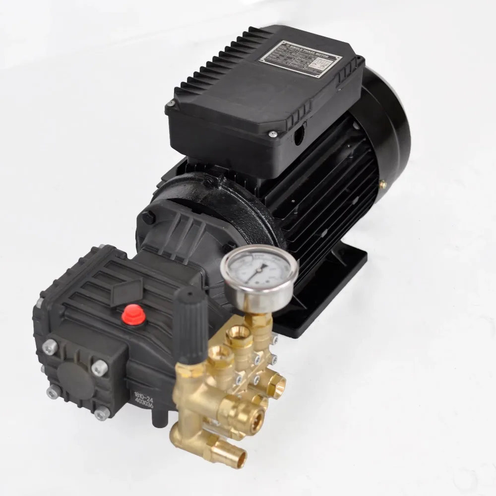 Gruppo pompa ad alta pressione con motore elettrico 380 V |   Pompa a stantuffo Triplex Pompa acqua per autolavaggio industriale