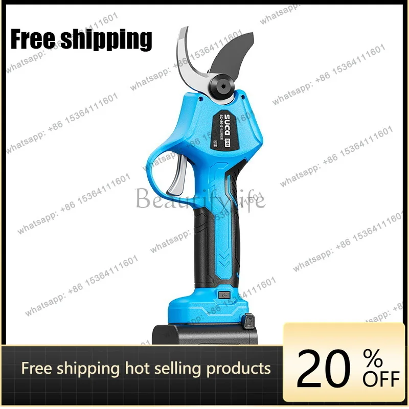 XX. Professional grade lithium battery gardening scissors 40mm electric pruning shears garden scissors