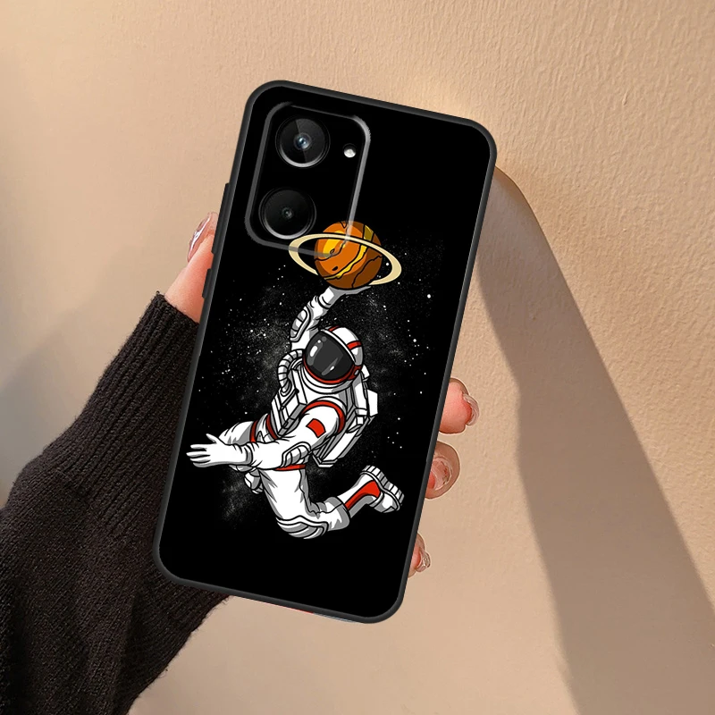 Astronaut Baseball Soccer Basketball Case For Realme 16 11 12 13 14 15 Pro Plus GT7 GT8 Pro C65 C67 C63 C61 C55 C53 C35 C71 C75