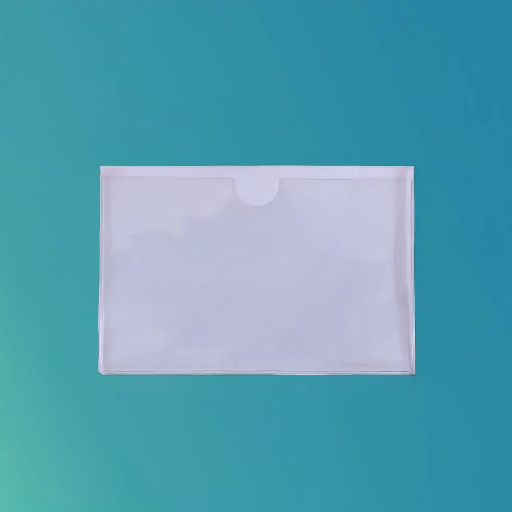 Clear Adhesive Pouch For Label Insertion Warehouse Shelf Bin Marker Organization Storage Tagging Holder System