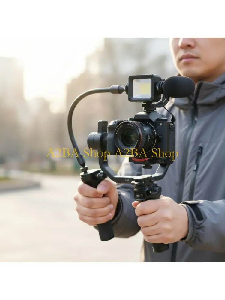 A2BA Multiple Position 17mm Ball Head Screw Adapter for Flexible Device Mounting on Selfie Sticks and Action Cameras