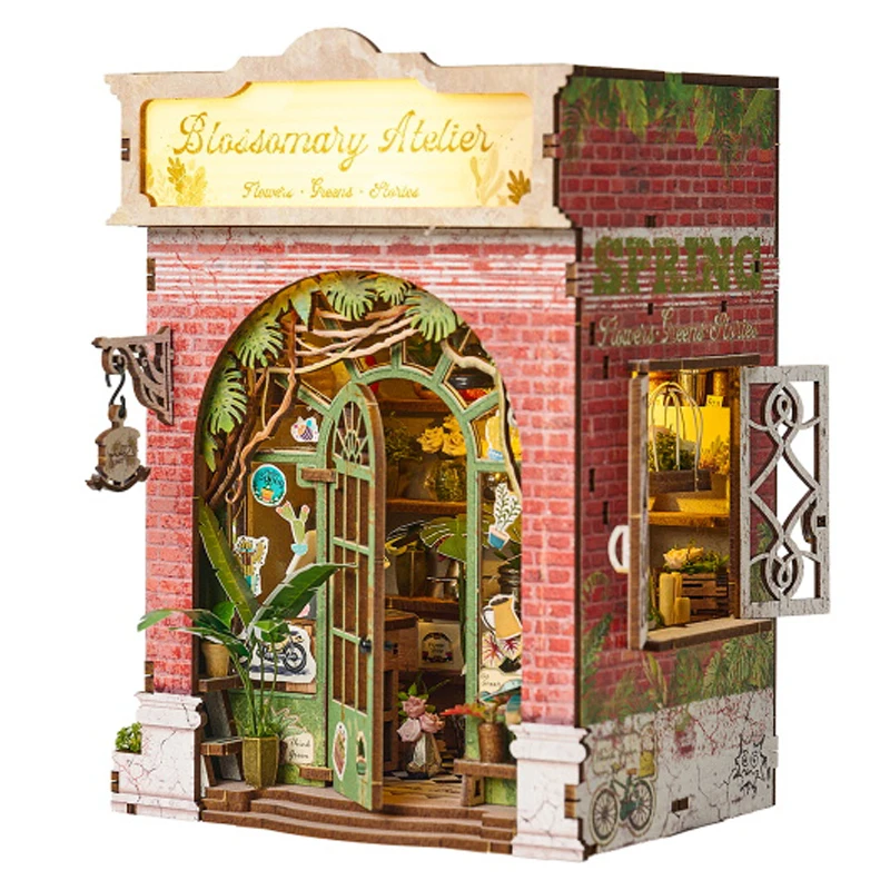 

DIY деревянная миниатюрная модель комплект Blossomary Atelier Casa кукольные домики 3D-головоломка кукольный домик с мебелью для друзей подарки на день рождения