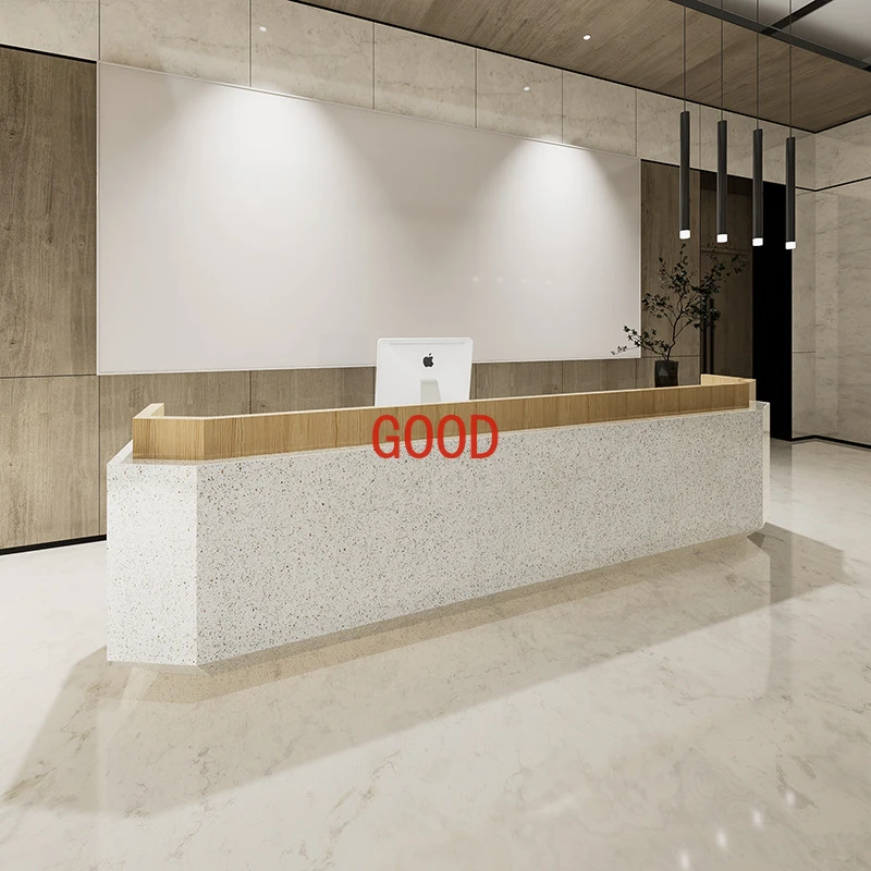 Tienda de belleza Contador de página de pago simple Mostrador de recepción de empresa Mostrador de recepción Tienda de catering de hotel Bar pequeño de pelo