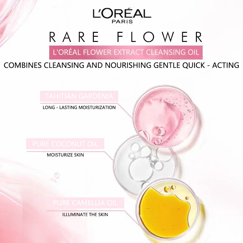 زيت التنظيف من لوريال باريس فلاور إيسنس