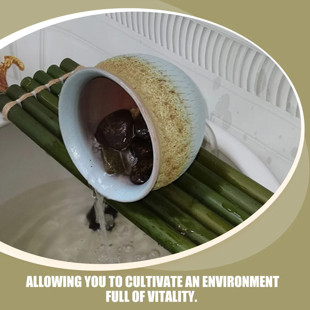 

Bamboo Raft Decoration Fish Tank Landscaping Ornament Diy Aquarium Accessory Water Flow Oxygenation Enhancer Tank Decor