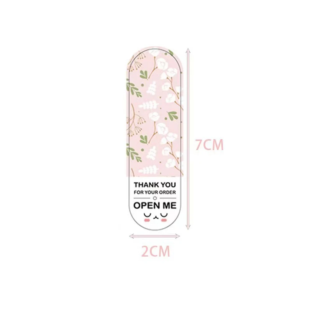 100Pcs/Pack Floral Pattern Thank You for Your Order Sticker Package Sealing Labels Gifts Decoration Stickers for Small Business