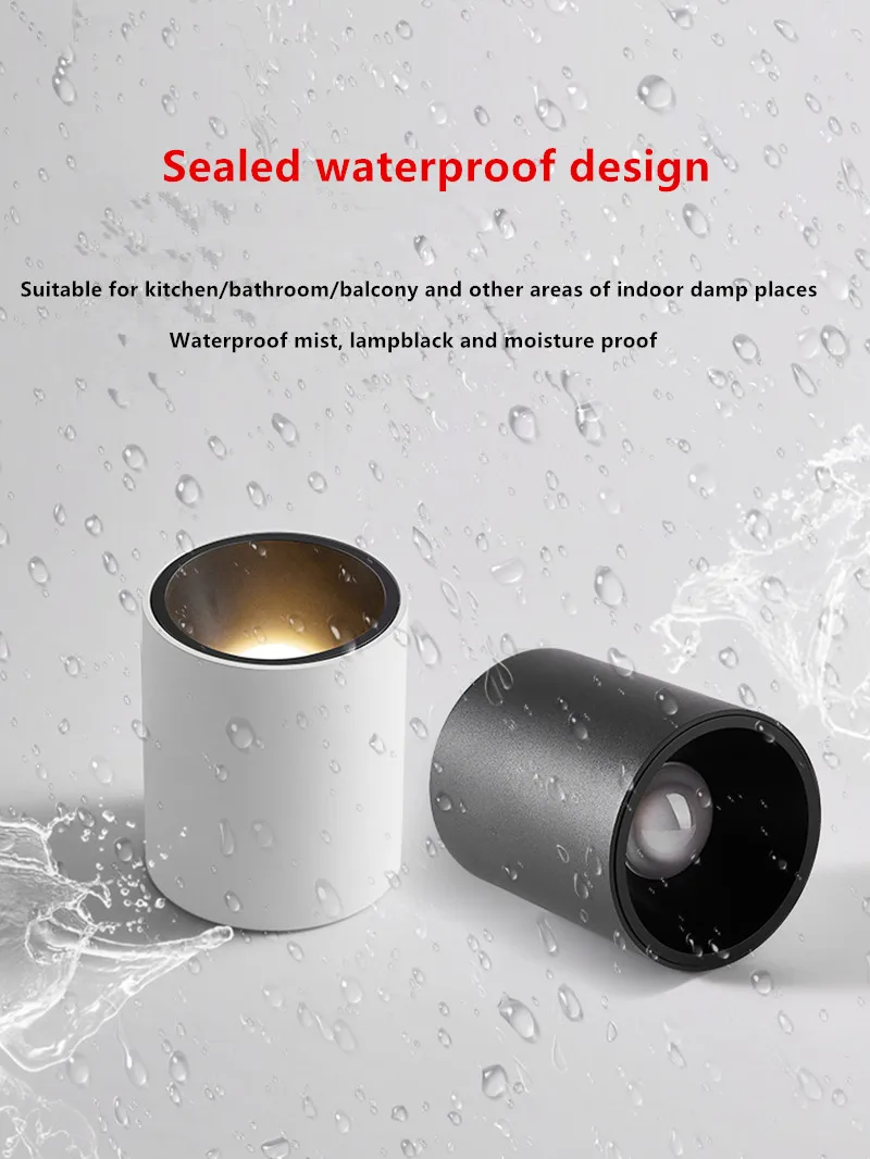 The new 2023  IP65 waterproof downlight spotlight LED is suitable for shower room/bathroom/kitchen/unlit corridor/balcony4