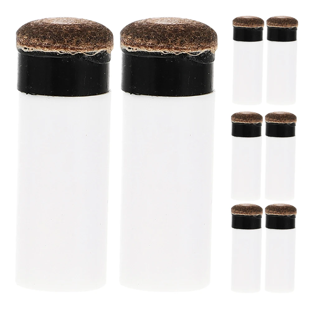 

8pcs Pool Cue Tip Replacement Kit Billiards Accessories Tool Stick White Tips Extended Design Lightweight Durable