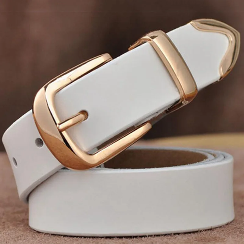 Fashion Women Belt Genuine Leather Dress Jeans Ladies Adjustable Belt Designer High Quality Brand Casual All Match Strap LB2231