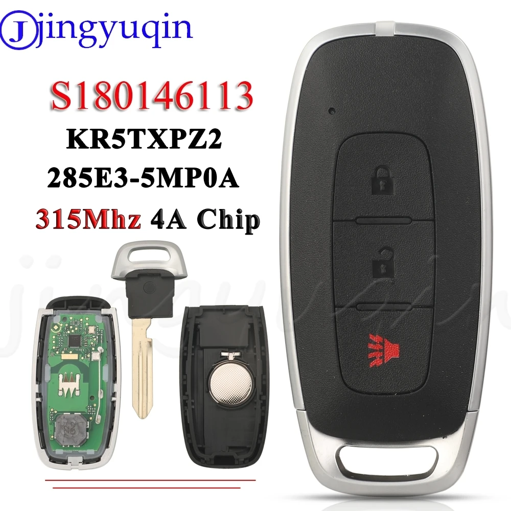 

JYQ KR5TXPZ2 S180146113 4A 285E3-5MP0A Remote Smart Car Key 315MHz 4A For Nissan X-Trail Pathfinder Pogue Kicks 23+ Auto Keyless