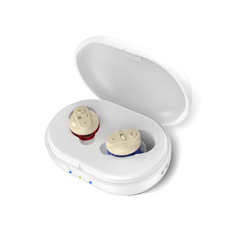 Comfort In-Ear Invisible Magnetism Charging Hearing Aid Earphone Portable Assisted Listening Sound Amplifier For Elderly People