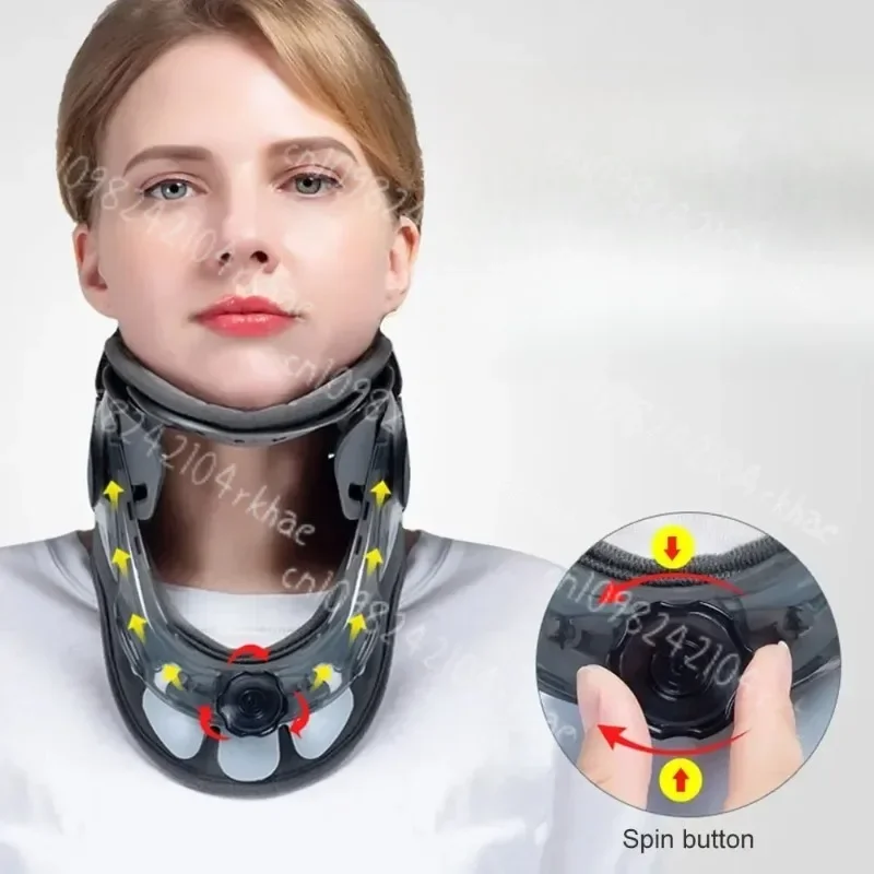 

Cervical Traction Device Neck Brace Support Home Medical Stretching Therapy for Herniated Disc Pain Relief Alignment