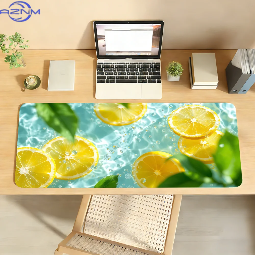 Lemon Summer vibes Mouse Pad For Office Gaming And Keyboards Non-Slip Large Waterproof