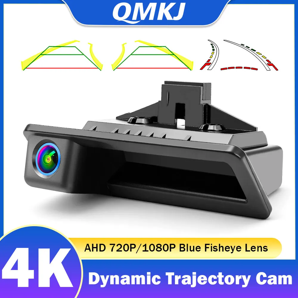 Dynamic Trajectory Trunk Handle Backup Camera For BMW 3 E90 5 E60 X1 E84 X5 E70 X6 E71 Parking Camera