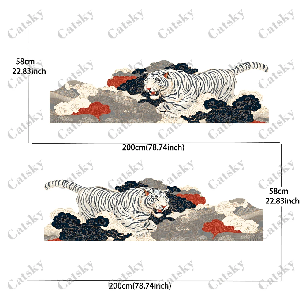 التقليدية النمر سحابة سيارة الفينيل يلتف ملصق مائي ذاتي اللصق PVC مناسبة للشاحنات SUV الديكور اكسسوارات السيارات هدية