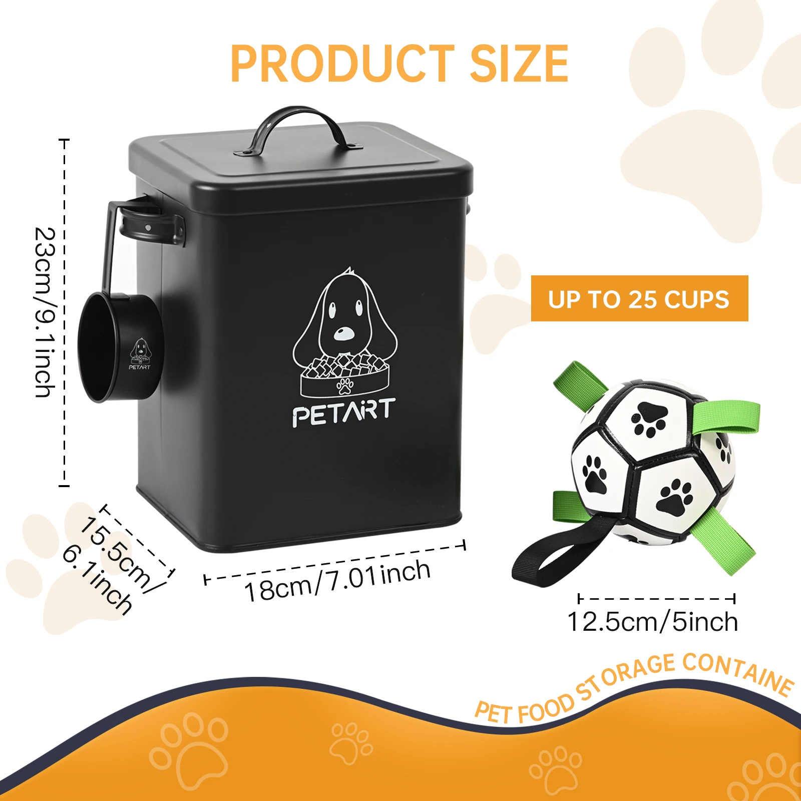 Large Capacity Pet Dog Feeders Sealed Food Storage Bucket Moisture Proof Pet Food Container Food Storage Kitchen Container