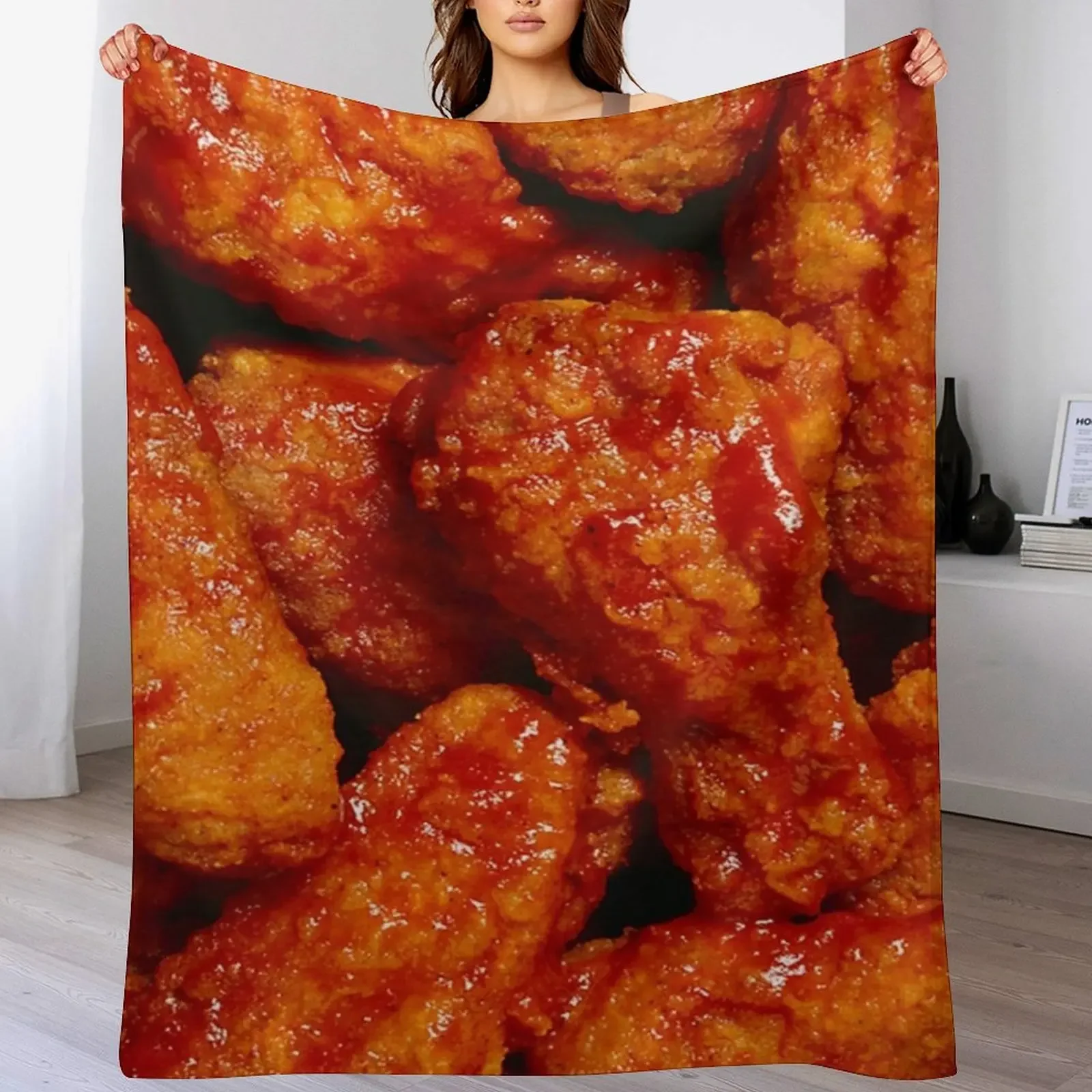 chicken wings 9 Throw Blanket Stylish Couch Blanket for Home Living Room