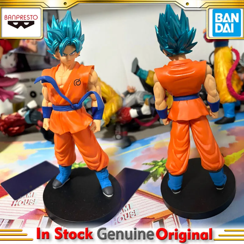 بانداي بانبريستو الأصلي لعبة دراغون بول سوبر بلود أوف سايان سون جوكو الشكل-أنيمي لعبة مجسمة لسطح المكتب الحلي هدية #1