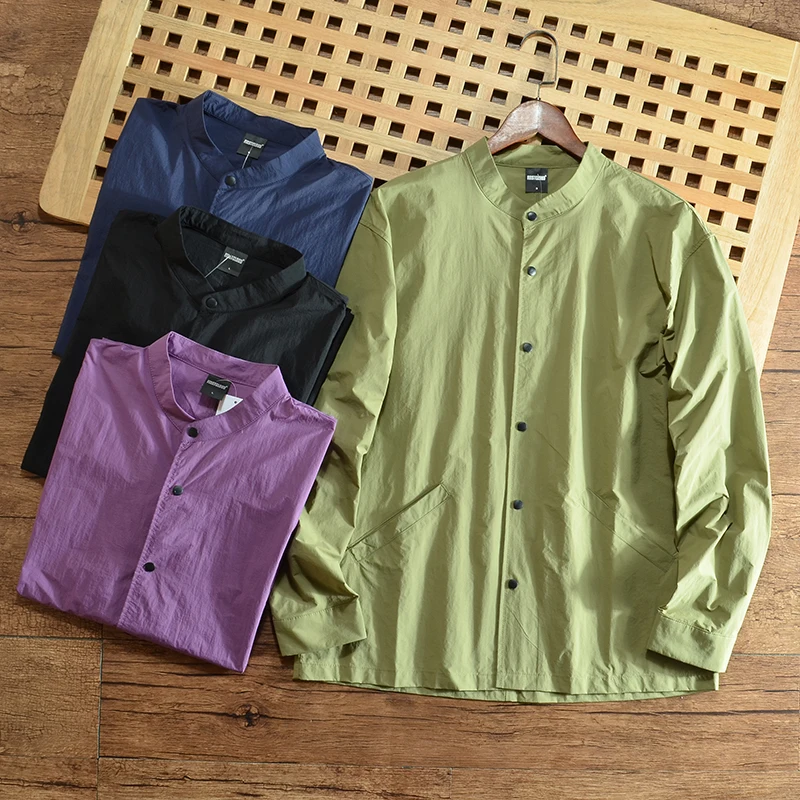 

Lightweight Breathable Qui Dry Long Sve Outdoor Casual irt Men's Summer New Arrival Polyester Fabric Polyester Fiber