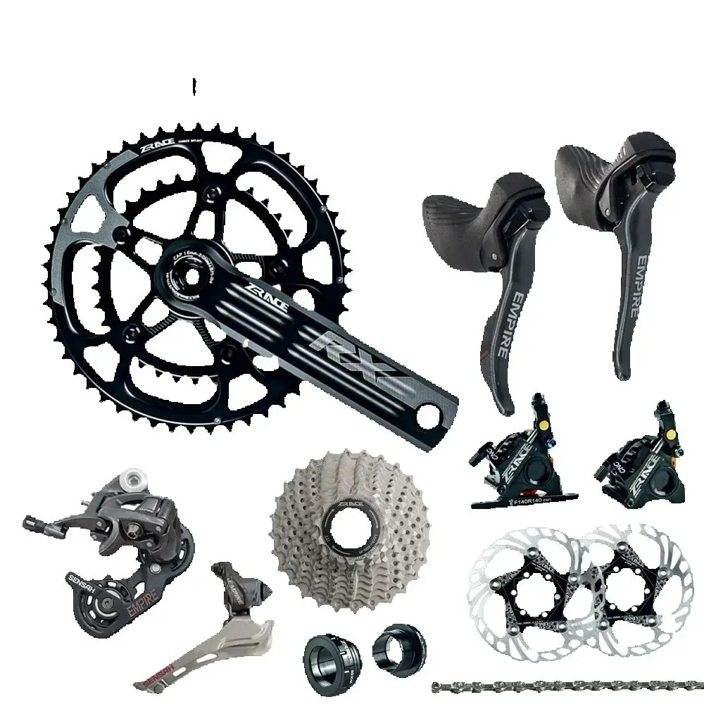 

ZR 2x11S 22S EMPIRE переключатель переключения передач RD Groupset шатун тормозная кассета цепь для шоссейного велосипеда 5800 R7000 EMPIRE-12KITS