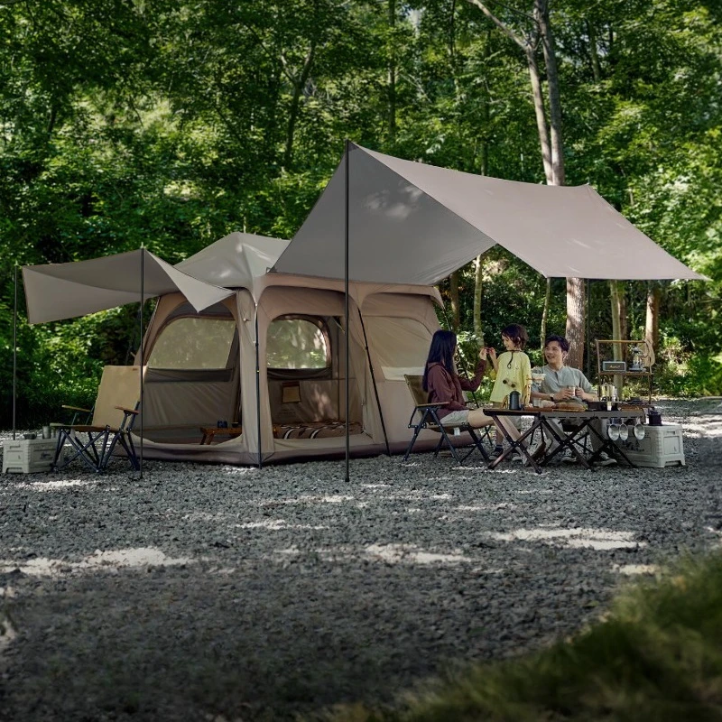 Folding Outdoor Camping Tent Large Fishing Fire Shelter Camping Tent 4 Season Travel Backpacking Tenda De Viagem Outdoor Gear