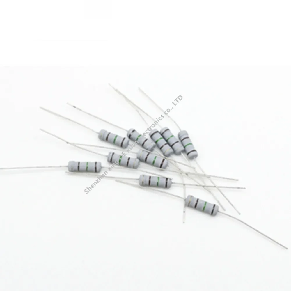 

(50pcs) Metal Oxide Film Resistor 1W 100/120/150/180/200/220/240/270/300/330/360/390/430/470/510/560/620/680/750/820/910 R Ohm