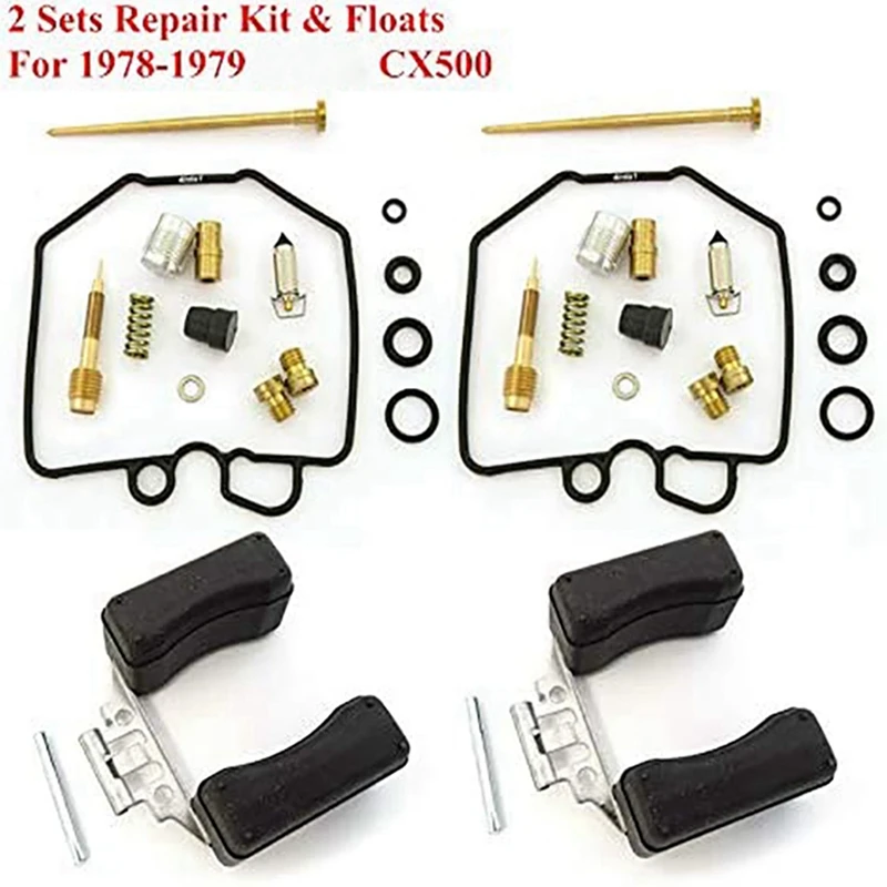 8X Motorcycle Carburetor Repair Floating Kit For Honda CX500 GL500 1978-1979