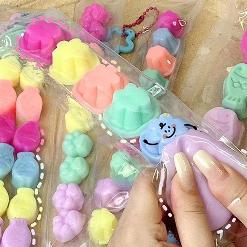 Kawaii Taiyaki Cat Paw Squishy Fidget Toy Cute Cartoon Soft Mochi Squeeze Toys Stress Relief Vent Toy For Adults Children Gifts