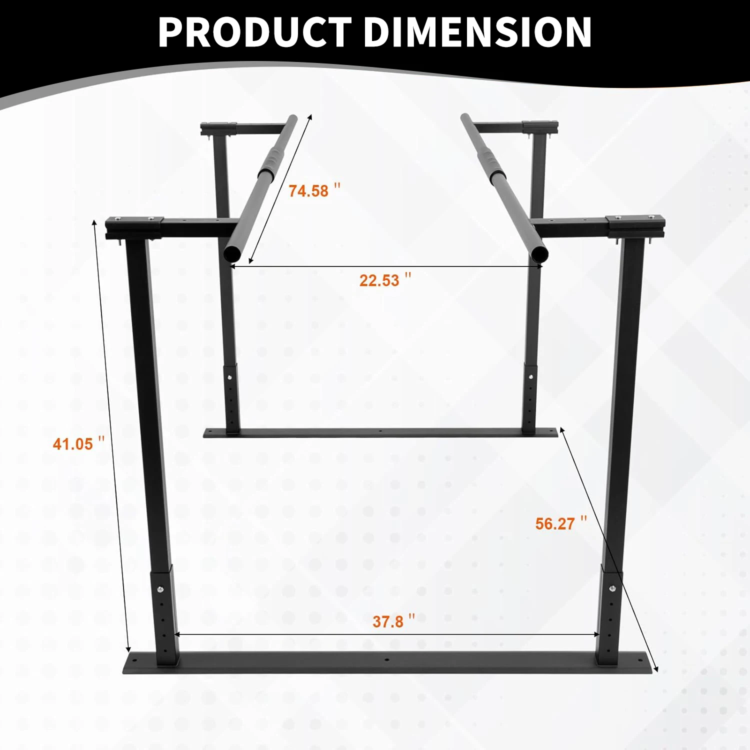 Factory Parallel Bar for Walking Assist Adjustable Width and For Support Heavy-Duty Parallel Bar for Leg Training Newly