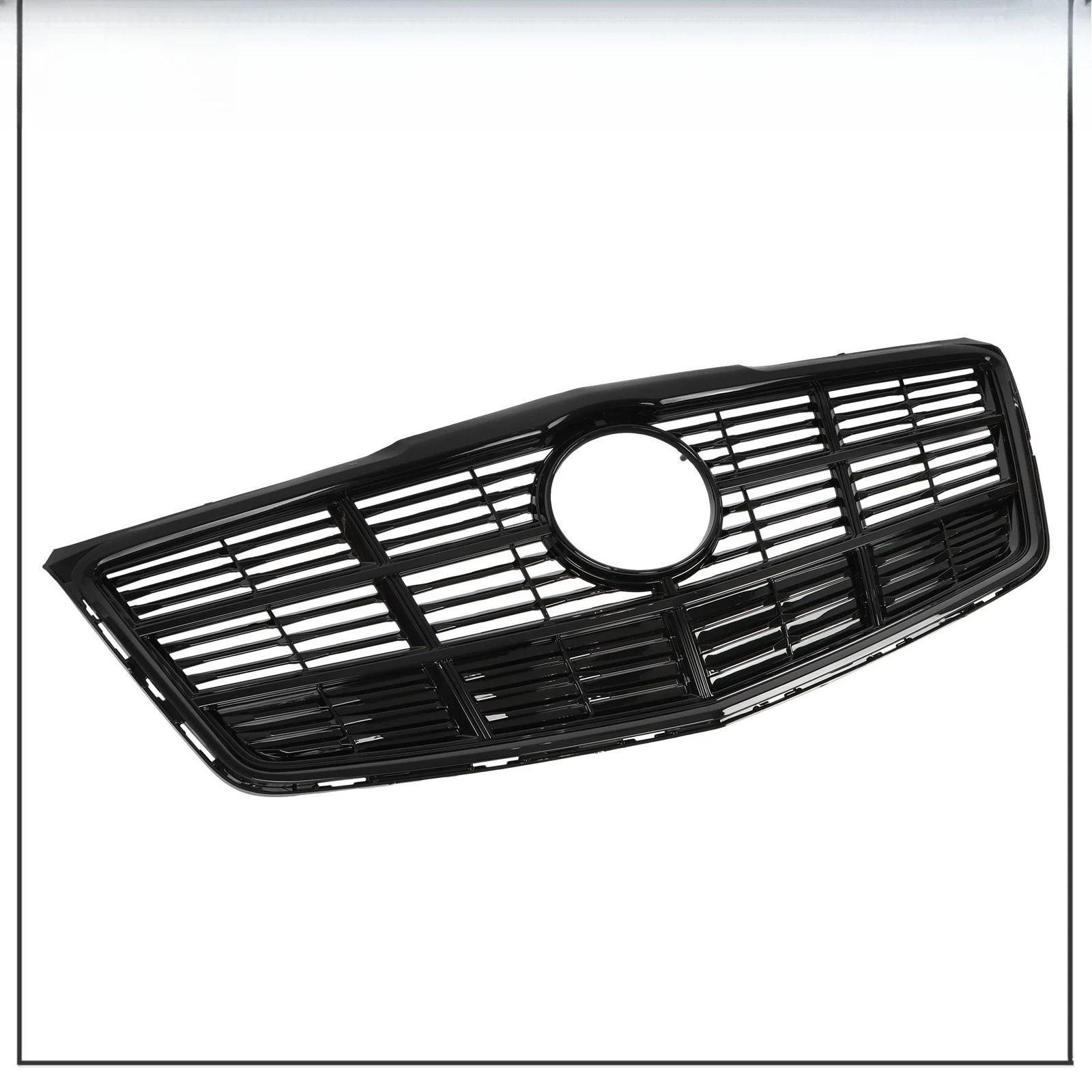 

Front Bumper Grille Grill Assembly Gloss Black For Cadillac CTS 2014 2015