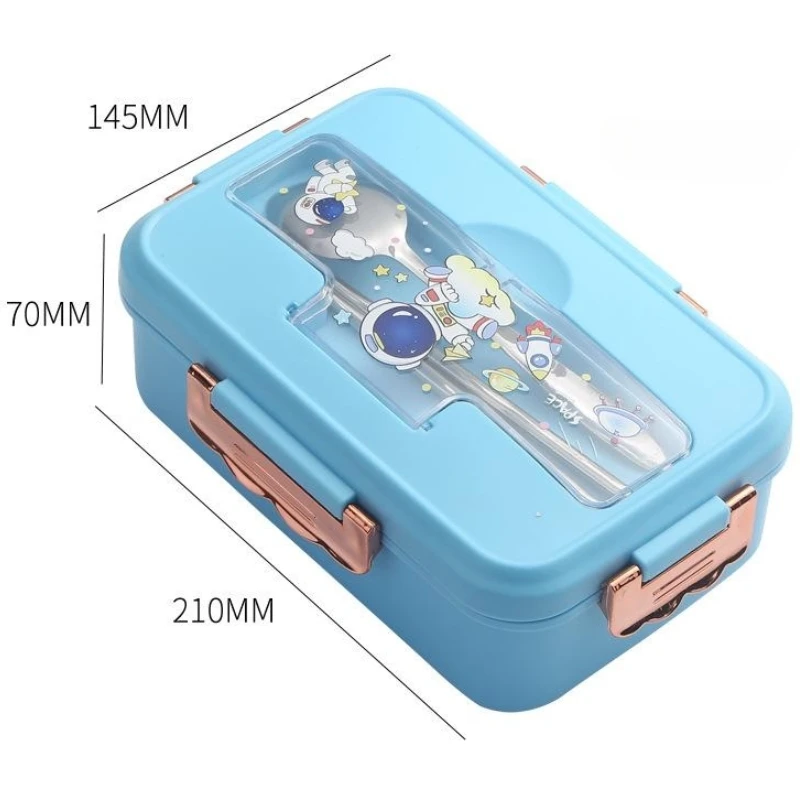 JUSTINLAU Bento Lunch Box Lunch Container for Kids Food Storage Containers Microwave Oven Heating Partitioned Lunch Box - view 6