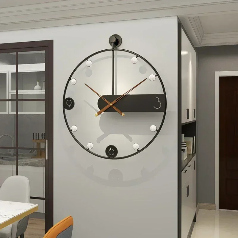 

Wall Clock Modern Design Large Mute Clocks Wall Home Decor Circular Digital Watches Living Room Decoration Crafts Clock Reloj