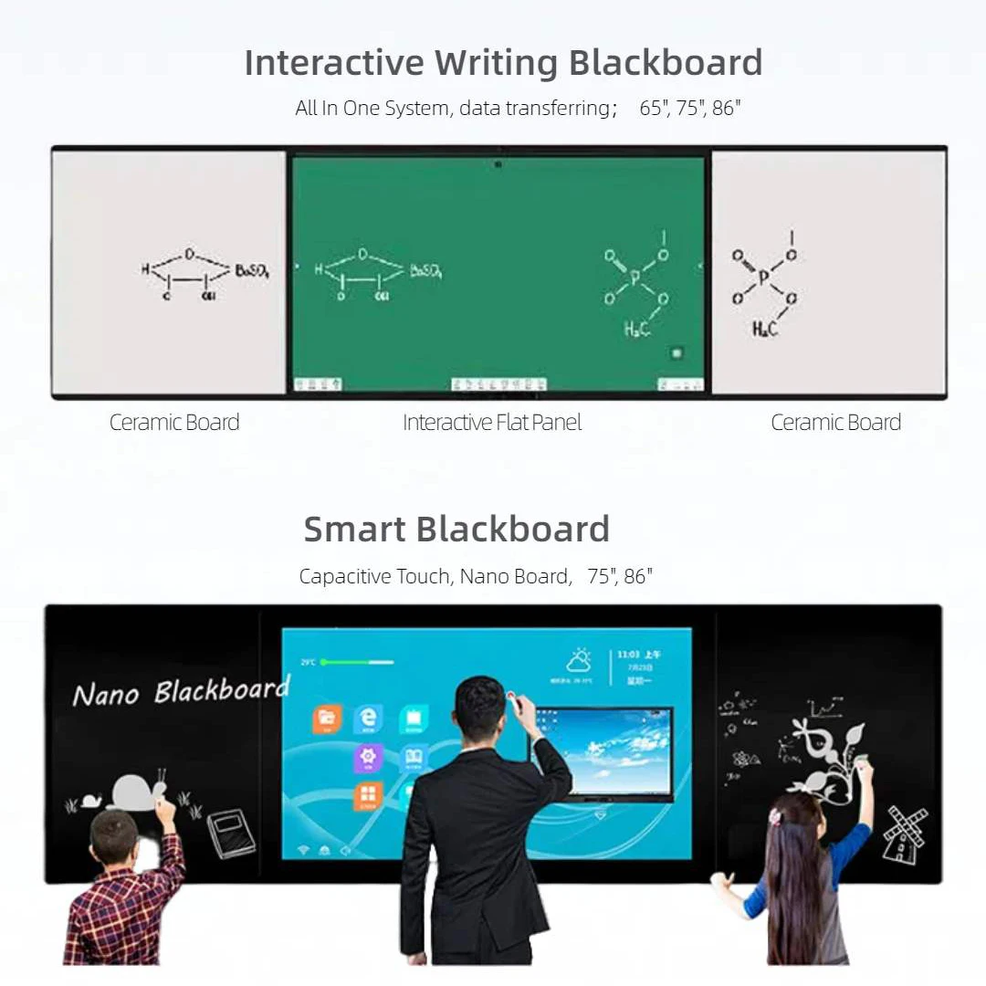 Factory Priced 4K LCD Android Interactive Smart Board 65/75/85/98/118 Inch Multi-language Touch Screen Whiteboard