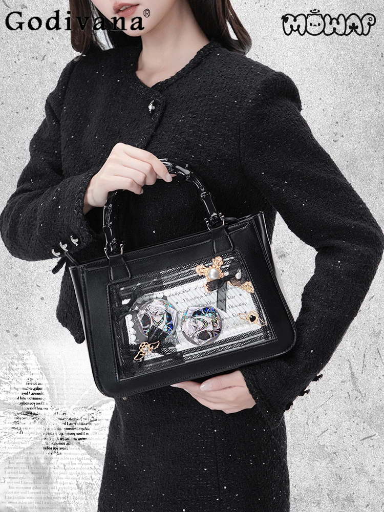 

Y2K Subculture Japanese Original Lolita Gothic Style Pain Bag Dark Lolita Sweet Cool Girl Commuting Shoulder Crossbody Bag
