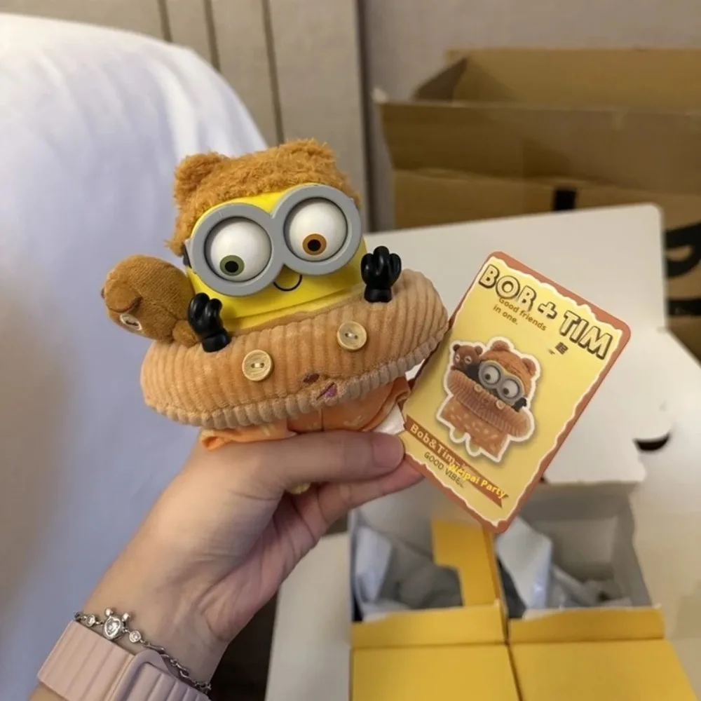 Minion Bob Tim Cosplay Blind Box Sheep Banana Hoodie Costume Doll Surprise Box Cartoon Toy For Kids Collectors view 5